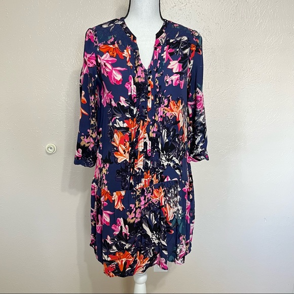 Anthropologie Dresses & Skirts - Anthropologie Maeve Caravane Floral Dropwaist Tunic Dress